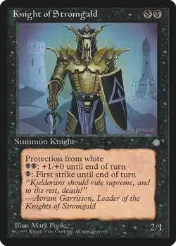 Ice Age Knight of Stromgald MTG Magic the Gathering NM - Image 1