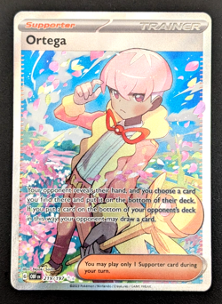 POKEMON ~ ORTEGA ~ 219/197 ~ OBSIDIAN FLAMES ~ FULL ART ULTRA RARE ~ NM - Image 1