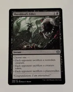 MTG Sheoldred's Edict - Phyrexia: All Will Be One LP - Image 1