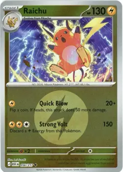 Raichu (Energy Symbol) 056/217 Reverse Holo - Pokemon TCG NM ASC Ascended Heroes - Image 1
