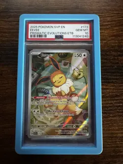 EEVEE 2025 POKEMON BLACK STAR PROMO PRISMATIC EVOLUTIONS #173 PSA 10 GEM MINT - Image 3