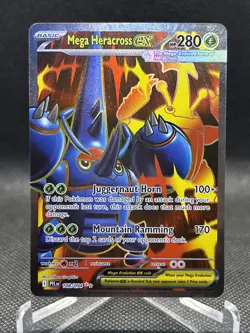 2025 Pokemon Phantasmal Flames Mega Heracross ex Ultra Rare #108/094 TCG - Image 1