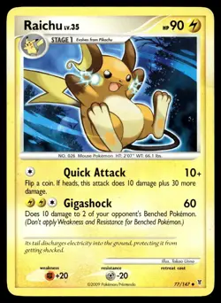 POKEMON RAICHU SUPREME VICTORS 77/147 UC NM/M - Image 1