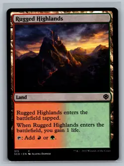 Magic MTG Starter Commander Decks Rugged Highlands #315 TCG CCG - Image 1