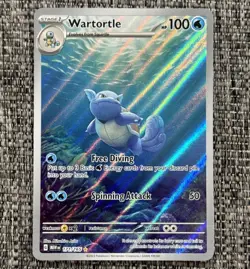 Wartortle 171/165 Illustration Rare Scarlet & Violet Pokemon 151 ENG NM - Image 1