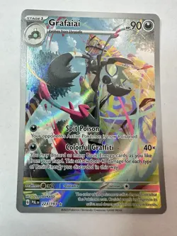 Pokemon TCG Grafaiai 223/193 Sv02: Paldea Evolved Illustration Rare Holo - - Image 1