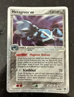 Pokemon Metagross ex 95/108 Power Keepers Holo Ultra Rare 150 HP 2007 Eng - Image 1