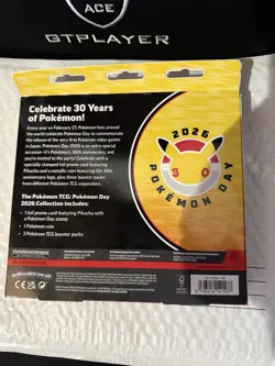 Pokemon Day 2026 Collection Box Pikachu Promo Coin 3 Booster Packs - Image 2