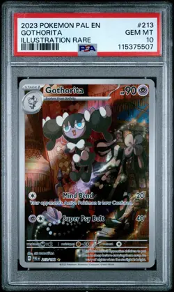 2023 POKEMON PAL EN-PALDEA EVOLVED ILLUSTRATION RARE #213 GOTHORITA PSA 10 - Image 1