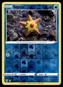 Staryu 030/172 Common Brilliant Stars Pokemon Reverse Holo NM/M - Image 1