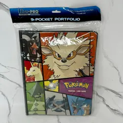 Pokemon Ultra Pro 9 Pocket Binder Arcanine Brand New Sealed 2006 EX Era RARE - Image 1