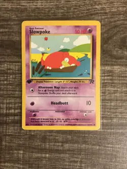 Pokemon TCG Team Rocket 1st Edition #67/82 Slowpoke - Image 1