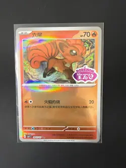 Pokemon TCG: Vulpix 0805/05 Chinese Stamped Pokemon CBB1C Gem Pack 1 NM - Image 1