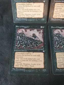 4x Flow of Maggots MTG Ice Age NM Playset Magic The Gathering See Detailed Pics - Image 5