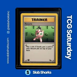 1999 POKEMON FOSSIL 1ST EDITION #61/62 RECYCLE - Image 1