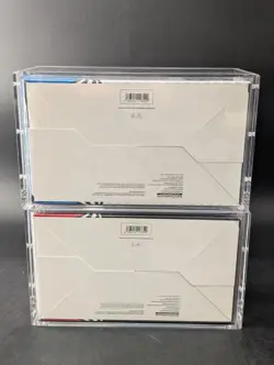 2x Pokemon Black Bolt White Flare Sealed Booster Bundle Display Case W/Acrylic - Image 2