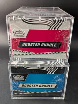 2x Pokemon Black Bolt White Flare Sealed Booster Bundle Display Case W/Acrylic - Image 5