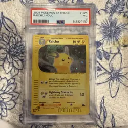 2003 Pokemon TCG Raichu Sky ridge Holo H25/h32 Psa 3 - Image 1