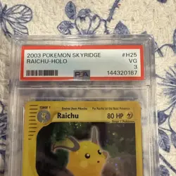 2003 Pokemon TCG Raichu Sky ridge Holo H25/h32 Psa 3 - Image 2