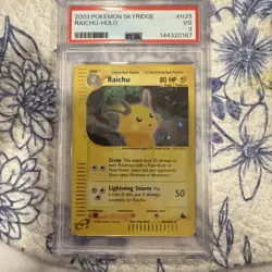 2003 Pokemon TCG Raichu Sky ridge Holo H25/h32 Psa 3 - Image 3