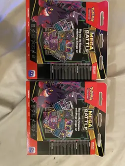 2X Mega Gengar Ex Battle Deck Boxes Haunter IR Pokemon TCG New Sealed - Image 2