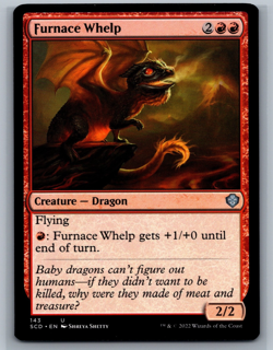 Magic MTG Starter Commander Decks Furnace Whelp #143 TCG CCG - Image 1