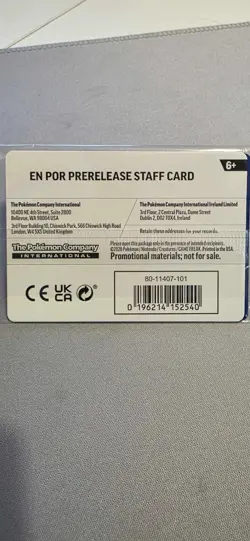 Pokemon Perfect Order Prerelease Staff Promos - Sealed MEP 064-067 - Image 2