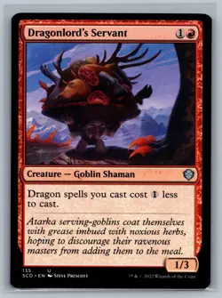 Magic MTG Starter Commander Decks Dragonlord's Servant #135 TCG CCG - Image 1