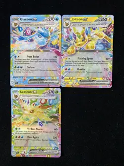 2025 Pokemon TCG English PRE EN 026/131 030/131 Leafeon ex Holo Lot*3 RB60 - Image 1