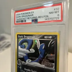 2004 Pokemon Ex Team Rocket Returns PSA 8 Dark Dragonair Reverse Foil - Image 4