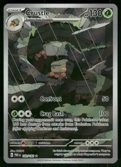 2023 Crustle 183/182 Illustration Rare Holo NM SV04: Paradox Rift Pokemon - Image 1