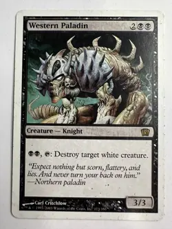 MTG Magic The Gathering Eighth 8th Edition Western Paladin Rare LP - Image 1