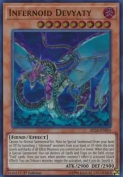 [ULTRA RARE] YuGiOh - Infernoid Devyaty - NM/M - BLLR-EN054 - 1st Edition - Image 1