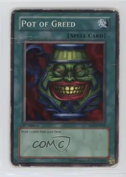 Pot of Greed 1st Ed. YuGiOh Dragon's Roar Structure Deck #SD1-EN015 2005 - Image 1
