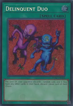 Yugioh Delinquent Duo LCKC-EN101 Secret Rare Mint Condition Unlimited - Image 1