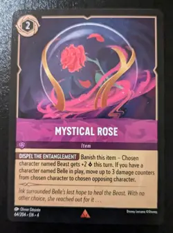 Mystical Rose 64/204 Rare Ursula's Return Disney Lorcana TCG - Image 1
