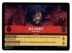 Disney Lorcana Into The Inklands RLS Legacy-Solar Galleon 136/204 Cold Foil Rare - Image 1