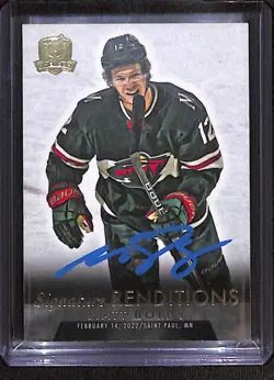 2022-23 Upper Deck The Cup Signature Renditions Gold Rookie AUTO Matt Boldy - Image 1