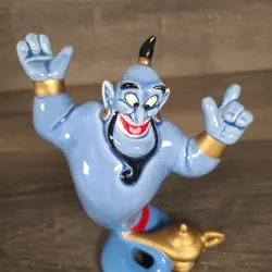 Vintage Walt Disney Genie and the Lamp Aladdin 7” Ceramic Porcelain Figure Japan - Image 2