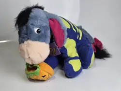 DISNEY Store 12" Eeyore Skeleton Halloween Plush Winnie The Pooh W/ Tags - Image 1