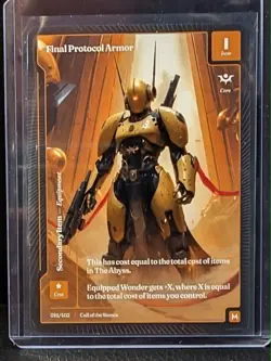 Wonders Of The First: Call Of The Stones “Final Protocol Armor” M 010/402 - Image 1