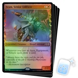 FOIL SRAM, SENIOR EDIFICER X4 March Of The Machine: Multiverse Legends Magic MTG - Image 1