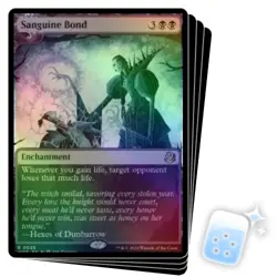 FOIL SANGUINE BOND X4 Wilds Of Eldraine: Enchanting Tales WOT Magic MTG CARD - Image 1