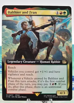 MTG Universes Beyond Final Fantasy Balthier and Fran (Borderless) 0477 - Image 1