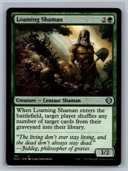 Magic MTG Starter Commander Decks Loaming Shaman #197 TCG CCG - Image 1
