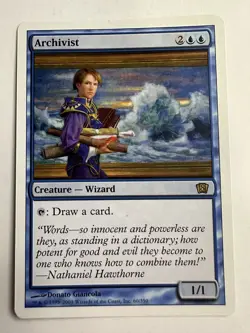 MTG Magic The Gathering Eighth 8th Edition Archivist Rare LP - Image 1