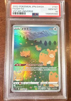 Pokemon Ditto PSA 10 197/172 S12a: Vstar Universe Holo (Japanese) Gem Mint - Image 1