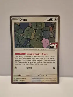 Ditto 132/165 Play! Pokemon Prize Pack Cosmo Holo 151 - NM - Image 1