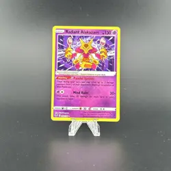 ✰ RADIANT ALAKAZAM 059/195 RADIANT RARE SILVER TEMPEST POKEMON ✰ NM/M - Image 1
