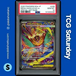 2025 POKEMON JP MEGA DREAM #239/193 HAWLUCHA EX SPECIAL ART RARE PSA 10 - Image 1